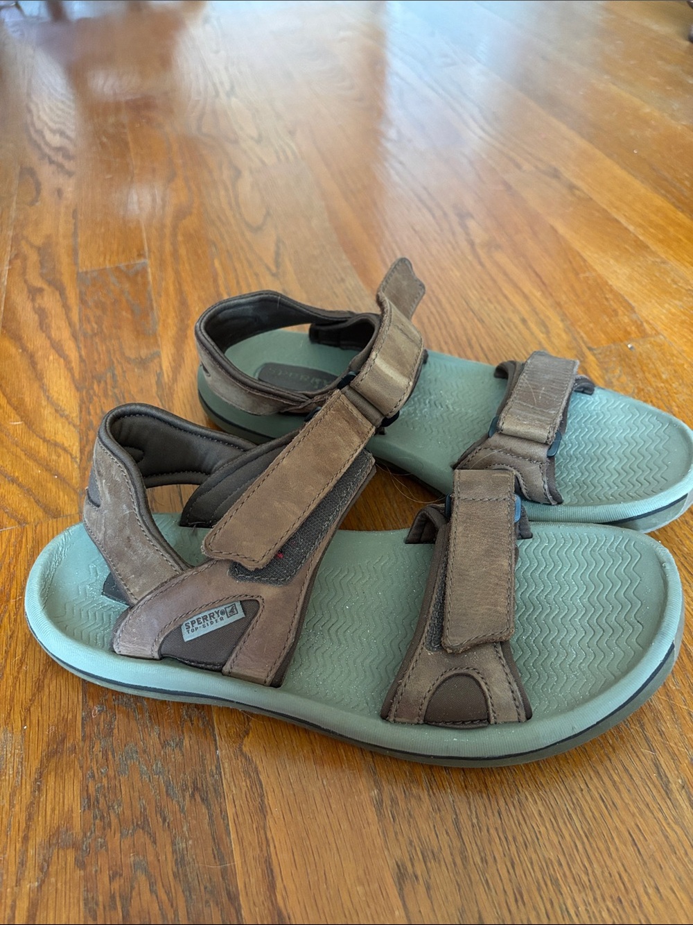 Sperry Brown Leather Sandals